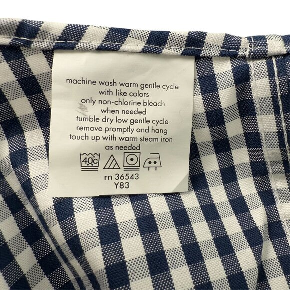 Kenneth Cole Reaction Mens Button-Up Black & White Checkered Non-Iron Shirt M - Picture 9 of 12